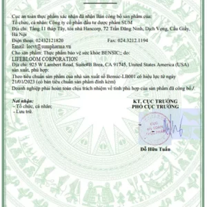 CÔNG BỐ FUCOIDAN BENSIC
