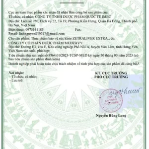 CÔNG BỐ ZETRALIVER EXTRA